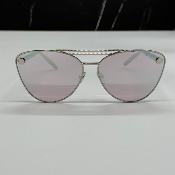 NEW VERSACE VE2267 1000/7V WOMEN SUNGLASSES SILVER/PINK VE2267 10007V EYEWEAR main image 8